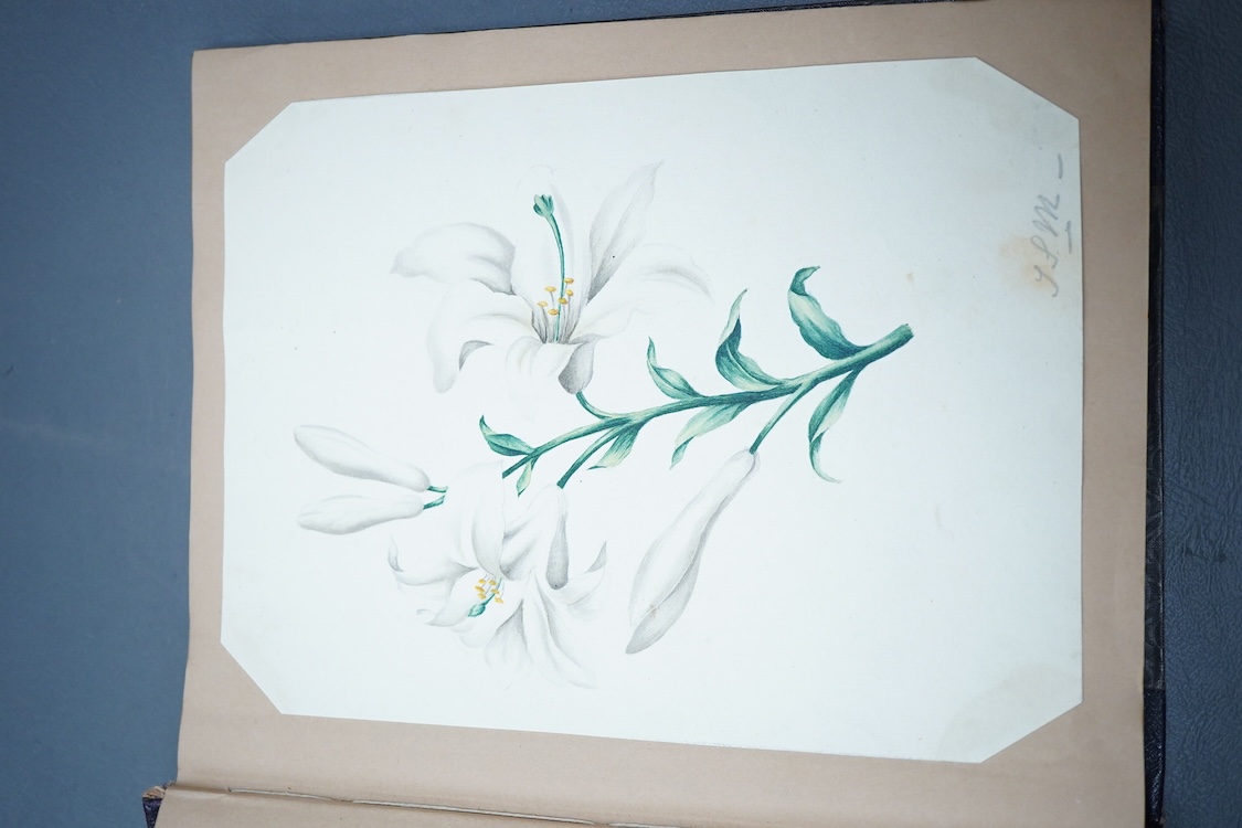 A collection of ephemera including Savoy Theatre, a photograph album and an album of watercolours and pencil studies, late 19th / early 20th century
